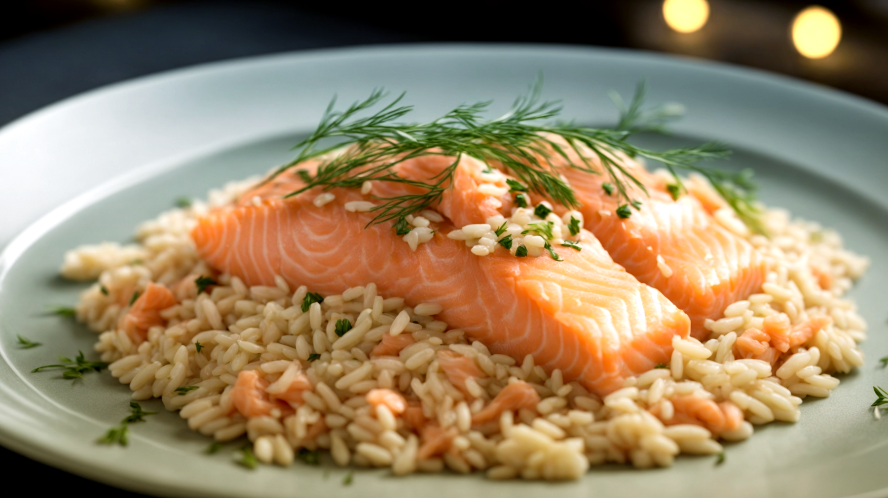 Risotto finocchio salmone"