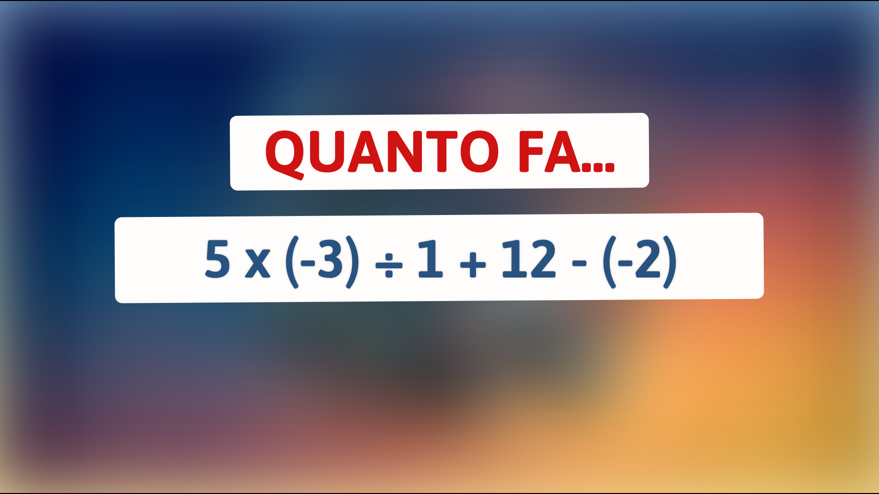 Solo il 1% delle persone può risolvere questo enigma matematico: ci sei tu tra loro?"